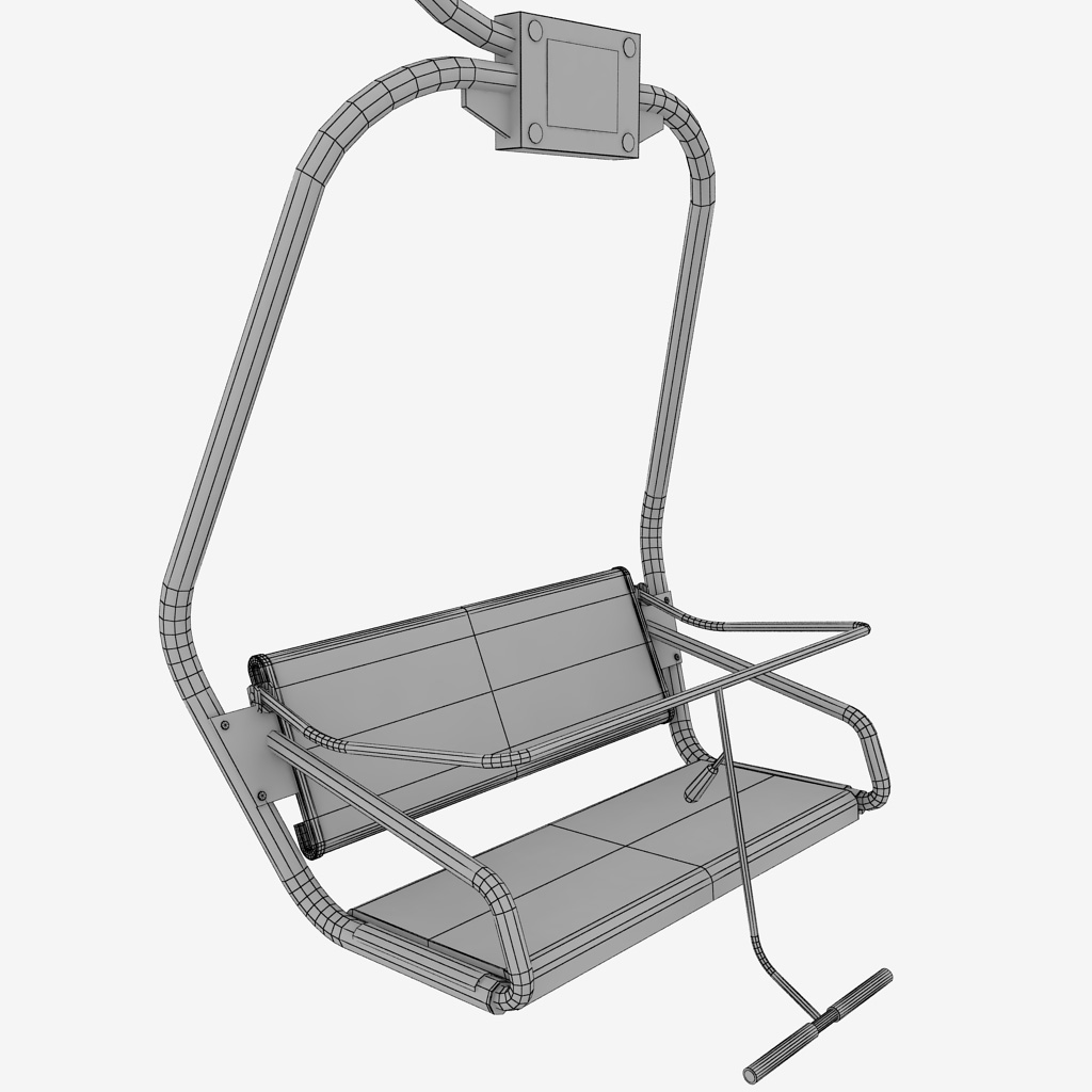 Ski lift chair small by kr3atura 3DOcean